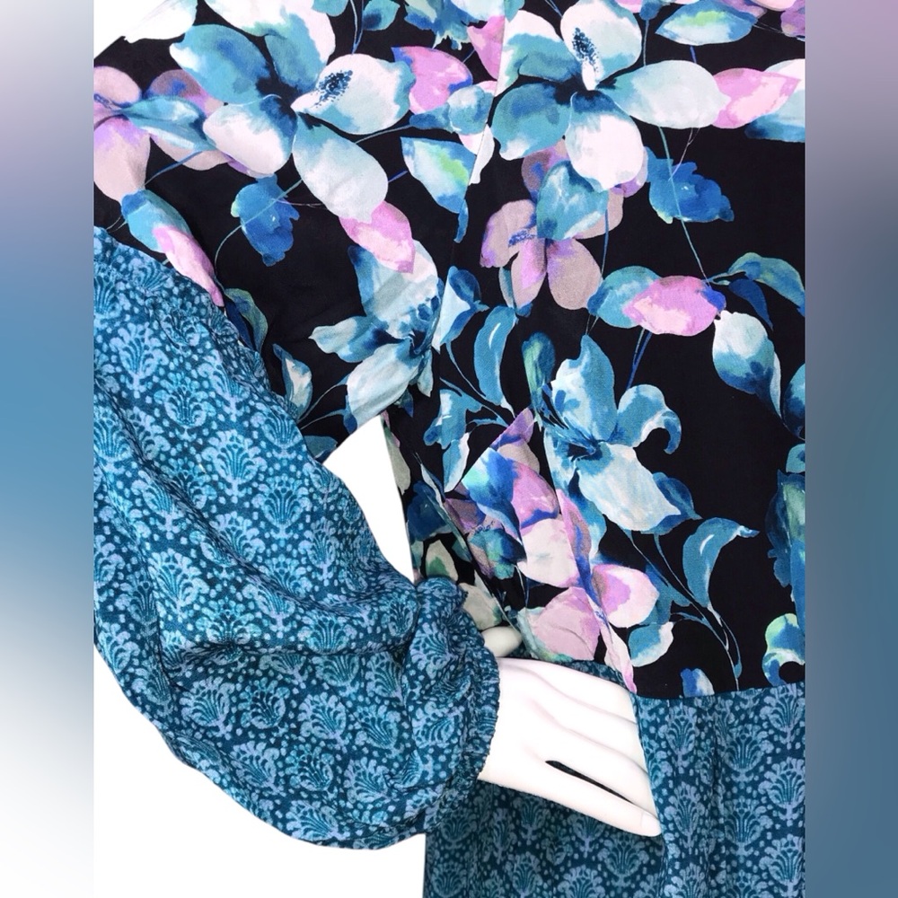 Soft Surroundings 2X Dress Romantic Mixed Print Gypsy Floral - Picture 6 of 16